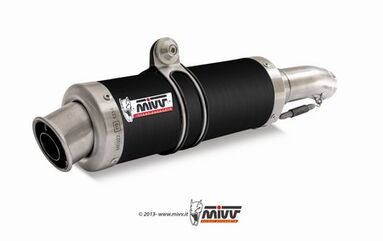 MIVV / ミヴ- SPORT スリップオン スチール、黒 for HONDA CB 1000 R (08-) | H.041.LXB