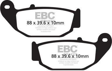 EBCブレーキ R シリーズ Heavy Duty シンタリング ブレーキパッド リア右側用 | FA629R