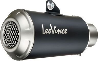 LeoVince / レオビンチ LV-10 ブラックエディション ステンレススチール, スリップオン | 15239B