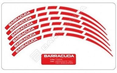 Barracuda Moto / バラクーダモト ステッカーキット MOTORBIKE レッド | N5400-R