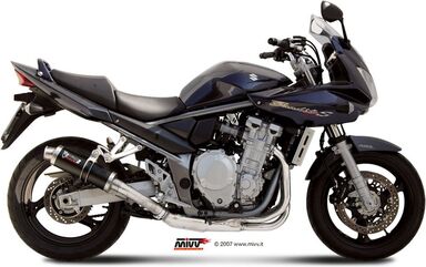 MIVV / ミヴ- SPORT スリップオン スチール、黒 for SUZUKI GSF 1250 BANDIT (07-) | S.029.LXB