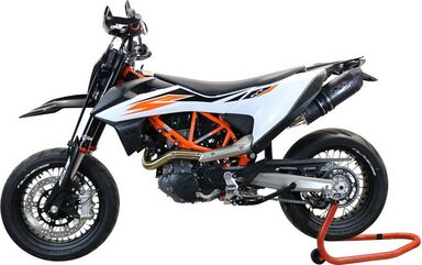 GPR / ジーピーアール Original For Ktm Enduro 690 R 2019/20 E4 Homologated スリッポンエキゾースト Catalized Furore Evo4 Nero | E4.KT.204.FNE4