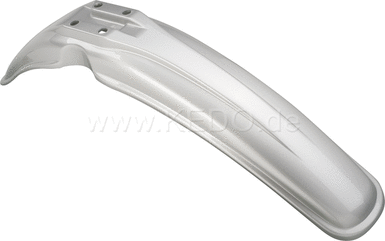 Kedo Replica Front Front Fender 'Crystal Silver', painted, with original mounting holes | 50733