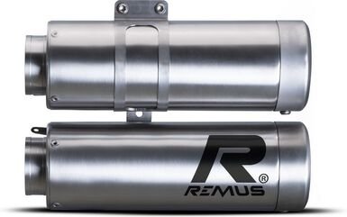 Remus / レムス マフラー Slip-On Double MESH (sport silencer), stainless steel brushed, incl. ECE type approval | 74582 087521-1