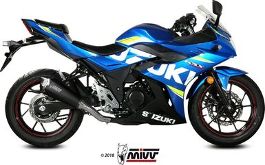 MIVV / ミヴマフラー SPORT SLIP-ON Muffler DELTA RACE STEEL BLACK For SUZUKI GSX 250 R | S.054.LDRB