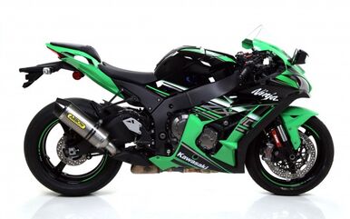 ARROW / アロー KAWASAKI ZX-10R '16 RACE-TECH アルミサイレンサー カーボンエンドキャップ付 ARROWリンクパイプ用 eマーク認証 DBキラー無し | 71841AK