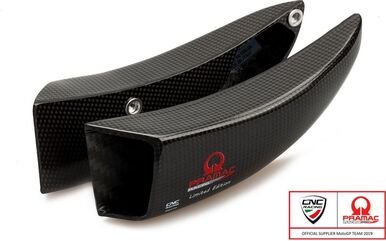 CNC Racing / シーエヌシーレーシング GP DUCTS - Front brake cooling system Pramac Racing Lim. Ed., Glossy Carbon | ZA701KPR