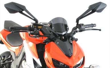 Powerbronze / パワーブロンズ ライトスクリーン フロストステルスグレー KAWASAKI Z1000, 14-19, Z1000R, 17-19 (155 MM HIGH X 185 MM WIDE) | 430-U153-019