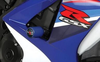 Powerbronze / パワーブロンズ バジェットクラッシュポストセット (クラッシュバー), ブラック SUZUKI GSXR1000, 07-08 | 513-S117-003