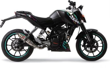 GPR / ジーピーアール Original For Ktm Duke 200 2012/16 E3 Homologated スリッポンエキゾースト Deeptone Inox | KT.200.DE