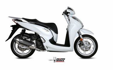 MIVV / ミヴマフラー URBAN Full sys. 1x1 Muffler STAINLESS STEEL For HONDA SH 300 | C.HO.0007.B