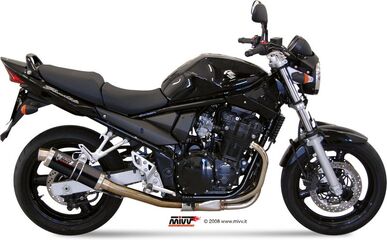 MIVV / ミヴ- SPORT スリップオン スチール、黒 for SUZUKI GSF 650 BANDIT (05-06) | S.017.LXB