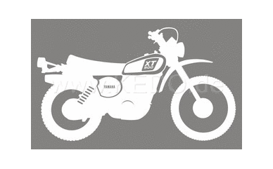 Kedo XT500'78 stickers, stylized '78 model, white, size approx. 100x58, 1 piece | 80170-78W