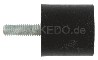 Kedo Rubber Buffer D25x25, M6x17mm Single Male thread (bump stop) | 40904