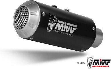 MIVV / ミヴ SPORT M3 SLIP-ON Muffler BLACK STAINLESS STEEL for YAMAHA MT-10 2016 ECE approved (Euro4) | Y.057.LM3B