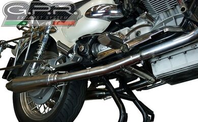 GPR / ジーピーアール Original For Moto Guzzi California 1100 2003/05 Pair Homologated スリッポンエキゾースト Catalized Vintacone | GU.58.03.CAT.VIC