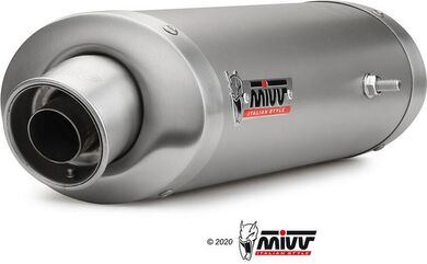 MIVV / ミヴ -SPORT OVAL- スリップオン チタン 2本出し | UD.005.L4