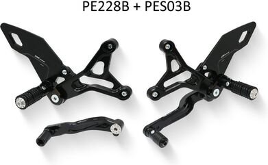 CNC Racing / シーエヌシーレーシング RH heel guard kit for rearsets PE228/PE229 | PES03