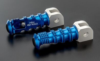 ABM / エービーエム Replacement rests rGrip HO 5 - pillion rider, クランプカラー: シルバー, レストカラー: ゴールド | 100182-F11-F12