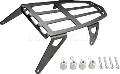 Kedo T7 aluminum luggage rack, 4mm aluminum black coated, light and stable, for operation person-one, for soft luggage up to 5kg | 31055