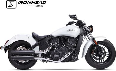 IXIL / イクシル Slip On Exhaust (Upper Muffler) - Ironhead Round Black | HI 2001 SB