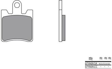 BREMBO / ブレンボ ブレーキパッド 07YA09SA シンタード・メタル | 07YA09SA