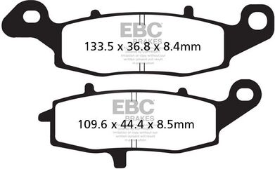 EBCブレーキ UK製ケブラー オーガニックFAシリーズ ブレーキパッド リア右側用 | FA231