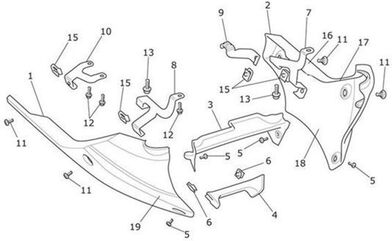 TRIUMPH / トライアンフ Moulding Panel Centre Lower TRIUMPH / トライアンフ Genuine Part | T2303103