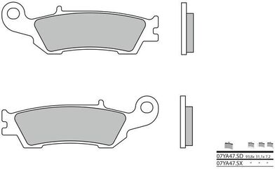 BREMBO / ブレンボ ブレーキパッド 07YA47SD シンタード・メタル | 07YA47SD