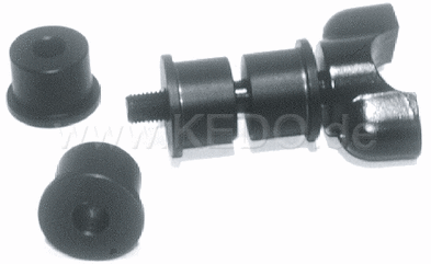 Kedo Top Yoke Bushings (Massive) for Handlebar Clamp, Black Plastic, Set of 4 | 40700