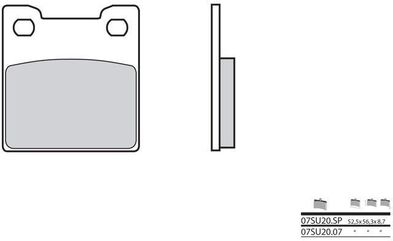 BREMBO / ブレンボ ブレーキパッド 07SU2007 オーガニック | 07SU2007