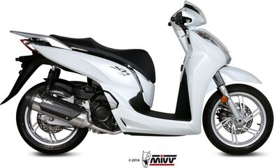 MIVV / ミヴマフラー URBAN Full sys. 1x1 Muffler STAINLESS STEEL For HONDA SH 300 | C.HO.0007.K
