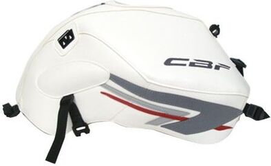 Bagster / バグスター タンクカバー ホワイト/デコ スチール グレー/レッド HONDA CBF 600 N (UNSTROMLINIENFORMIG) 2010-201 | 1557H