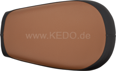 Kedo Solo Seat, black / brown, ready-to-mount | 22582