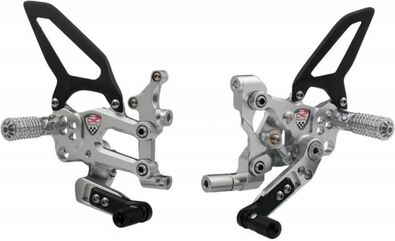 CNC Racing / シーエヌシーレーシング Adjustable rear sets RPS Ducati SBK Panigale series, Black | PE400B