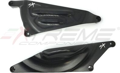 Extreme エクストリームコンポーネンツ エンジンプロテクター アルミ fully whole billet with 3d machining 2 PIECE Kawasaki Ninja 400 (2018/2021) (オルタネーター + クラッチ) | PROT-ENG 2 NJ40