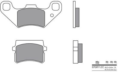 BREMBO / ブレンボ ブレーキパッド 07GR11CC カーボンセラミック | 07GR11CC