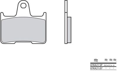 BREMBO / ブレンボ ブレーキパッド 07KA2107 純正コンパウンド | 07KA2107