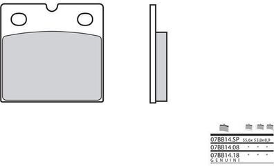 BREMBO / ブレンボ ブレーキパッド 07BB1408 オーガニック | 07BB1408