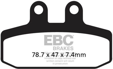 EBCブレーキ USA製 ダブルHシリーズ シンタリング ブレーキパッド フロント左側用 | FA256HH