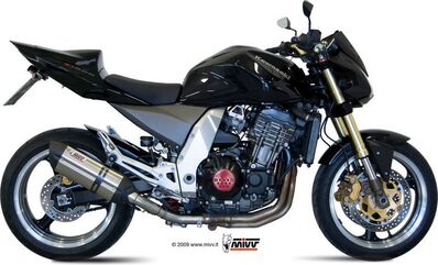 MIVV / ミヴ -SPORT SUONO- スリップオン ステンレス（カーボンエンドキャップ） 2本出し for Z 1000 (03-06) | K.010.L7
