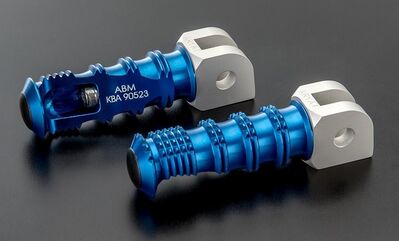 ABM / エービーエム Replacement rests rGrip YA 8 - pillion rider, クランプカラー: シルバー, レストカラー: ゴールド | 100199-F11-F12