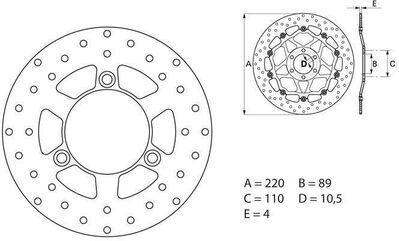 BREMBO / ブレンボ ORO (オーロ) ブレーキディスク ラウンドフィックス | 68B40729