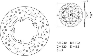 BREMBO / ブレンボ ORO (オーロ) ブレーキディスク ラウンドフィックス | 68B40760