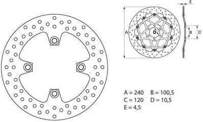 BREMBO / ブレンボ ORO (オーロ) ブレーキディスク ラウンドフィックス | 68B40779