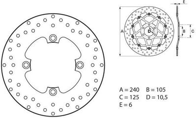 BREMBO / ブレンボ ORO (オーロ) ブレーキディスク ラウンドフィックス | 68B40797