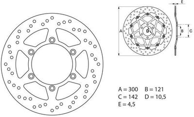 BREMBO / ブレンボ ORO (オーロ) ブレーキディスク ラウンドフィックス | 68B407D5