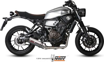 MIVV / ミヴOVAL スリップ オン チタン キャップ付き for YAMAHA XSR 700 (2016) | Y.053.L4C