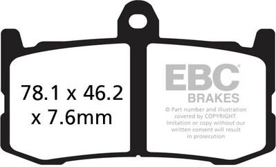 EBCブレーキ GPFAX シンタリング ロード ブレーキパッド フロント左側用 | GPFAX491HH
