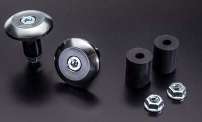 ABM / エービーエム shortCap handlebar weights, カラー: レッド | 100352-F17